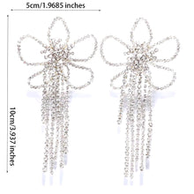 Load image into Gallery viewer, Floral Diamanté Statement Earring