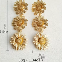 Load image into Gallery viewer, Golden Sunflower Earring