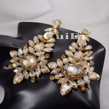 Load image into Gallery viewer, Large Diamanté Formal Statement Clip on Earring